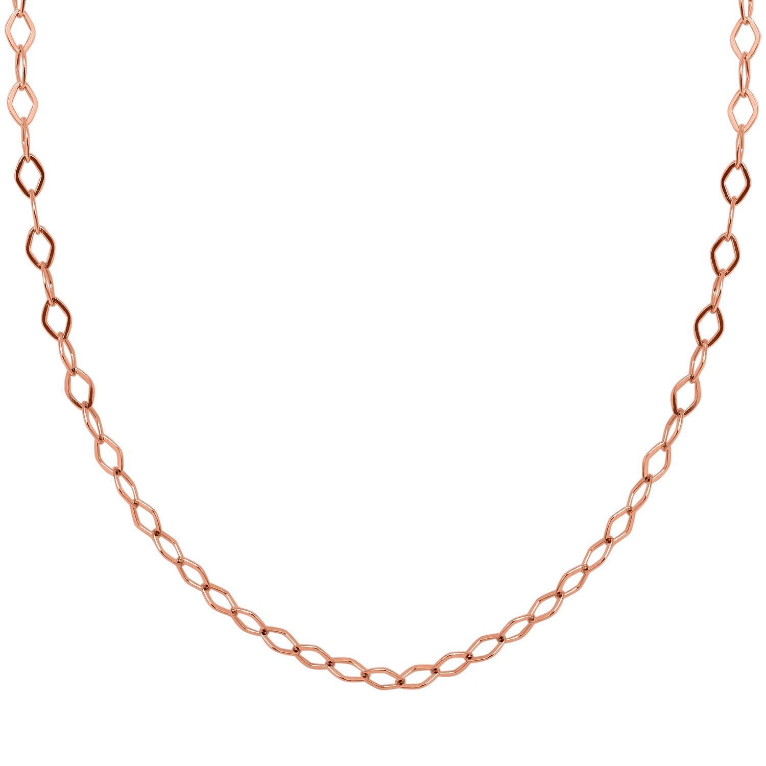 Kette, ca. 60 cm, 925 Silber rosévergoldet