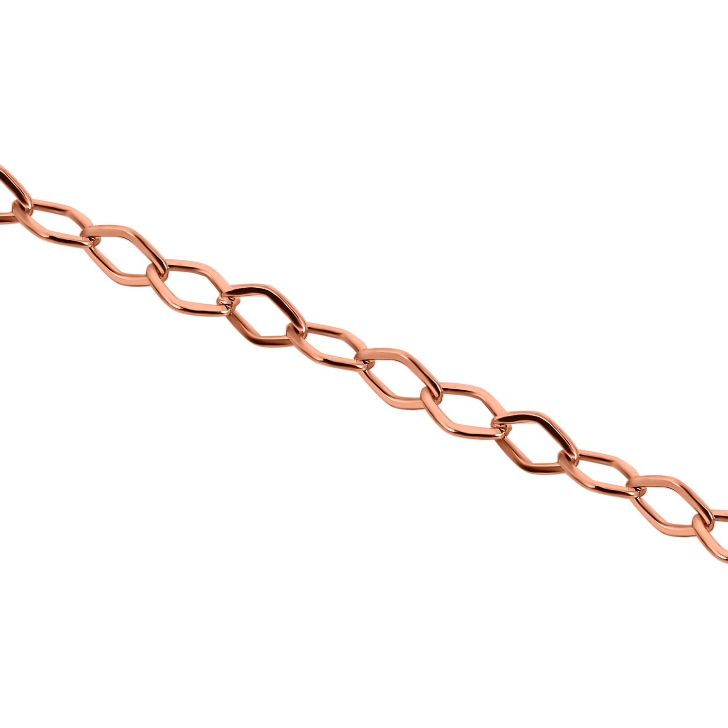 Kette, ca. 60 cm, 925 Silber rosévergoldet