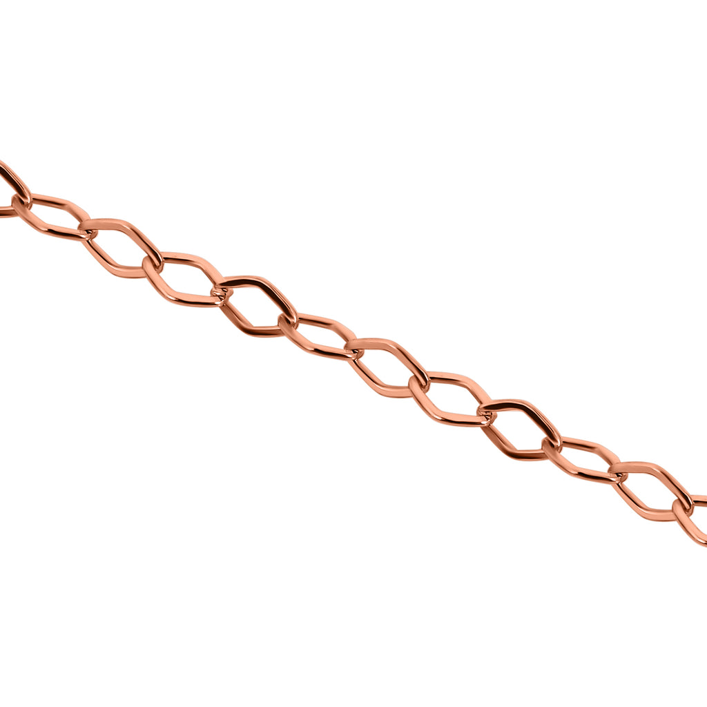 Kette, ca. 60 cm, 925 Silber rosévergoldet