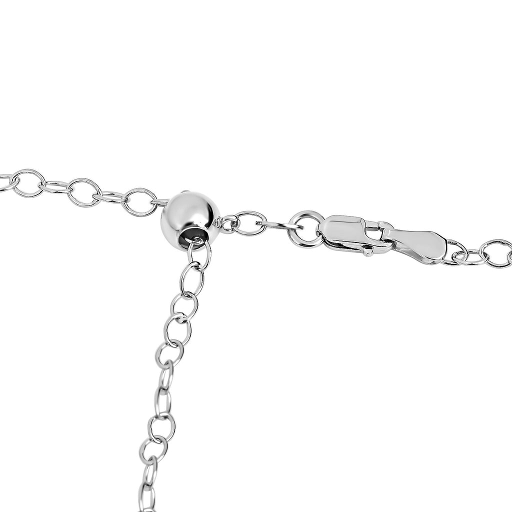 Verstellbare Erbskette, ca. 60 cm, 925 Silber ca. 4,00g