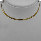 Verstellbare Marinerkette, ca. 60 cm, 925 Silber vergoldet ca. 3,30g