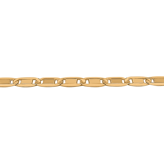 Verstellbare Marinerkette, ca. 60 cm, 925 Silber vergoldet ca. 3,30g