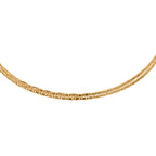 Verstellbare Marinerkette, ca. 60 cm, 925 Silber vergoldet ca. 3,30g