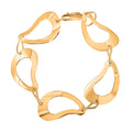 Designer Armband, 925 Silber vergoldet ca. 20 cm