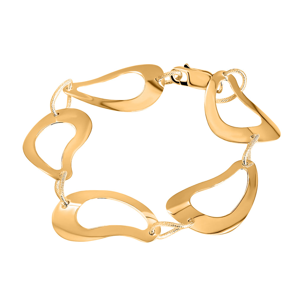 Designer Armband, 925 Silber vergoldet ca. 20 cm