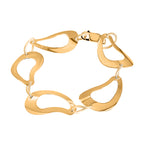 Designer Armband, 925 Silber vergoldet ca. 20 cm