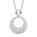 Weiße Kristall Halskette, silberfarben ca. 73.75 cm 5.00 ct