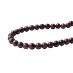 Rote Granat Halskette, ca. 45 cm, Edelstahl ca. 165,00 ct