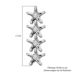 Weiße Diamant Ohrringe, 925 Silber platiniert ca. 0.05 ct