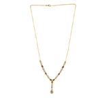AAA Turkizit, weißes Zirkon Collier, ca. 45 cm, 925 Silber Gelbgold Vermeil ca. 4.57 ct