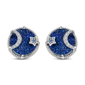 GP Celestial Dream Kollektion - Blaue Drusen Quarz, Tansanit und Multi-Edelstein-Ohrringe - 6,60 ct.