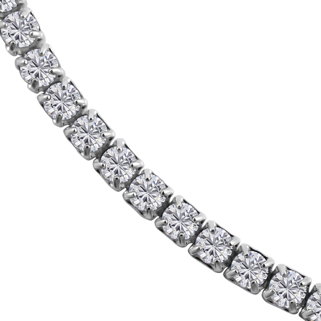 Lustro Stella - Weißes Zirkonia Armband, ca. 18 cm, 925 Silber platiniert ca. 1.30 ct