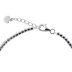 Lustro Stella - Weißes Zirkonia Armband, ca. 18 cm, 925 Silber platiniert ca. 1.30 ct
