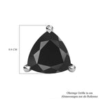 Elite Shungit Ohrringe, 925 Silber platiniert, ca. 1.53 ct