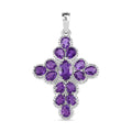 Afrikanischer Amethyst Anhänger, 925 Silber, ca. 2.55 ct