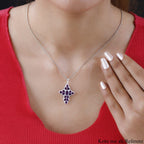 Afrikanischer Amethyst Anhänger, 925 Silber, ca. 2.55 ct