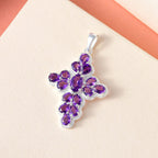 Afrikanischer Amethyst Anhänger, 925 Silber, ca. 2.55 ct