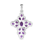 Afrikanischer Amethyst Anhänger, 925 Silber, ca. 2.55 ct