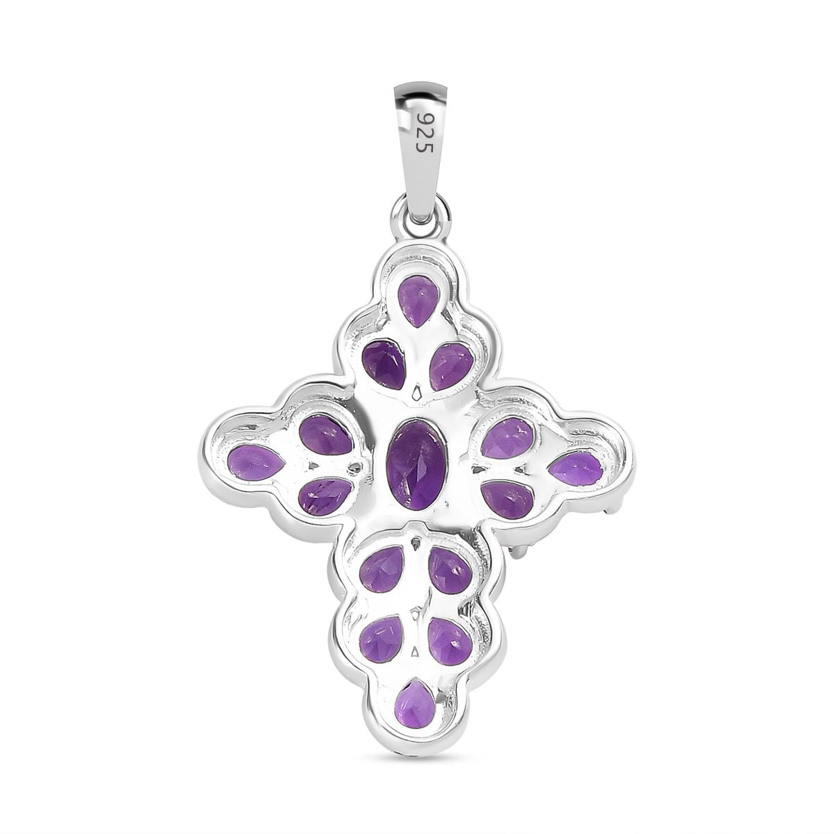 Afrikanischer Amethyst Anhänger, 925 Silber, ca. 2.55 ct