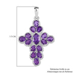 Afrikanischer Amethyst Anhänger, 925 Silber, ca. 2.55 ct