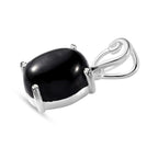 Schwarz Stern Diopsid Anhänger, 925 Silber, ca. 4.83 ct