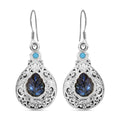 Royal Bali Kollektion - Labradorit und Sleeping Beauty Türkis Ohrringe - 10,44 ct.