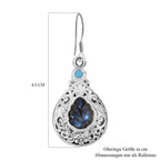 Royal Bali -  Labradorit, Sleeping Beauty Türkis Ohrringe 925 Silber ca. 10,44 ct