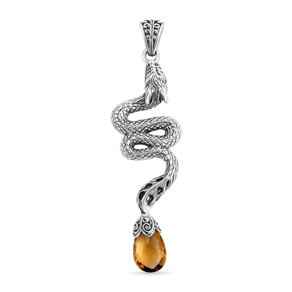 Royal Bali - Citrin Anhänger, 925 Silber ca. 7.00 ct