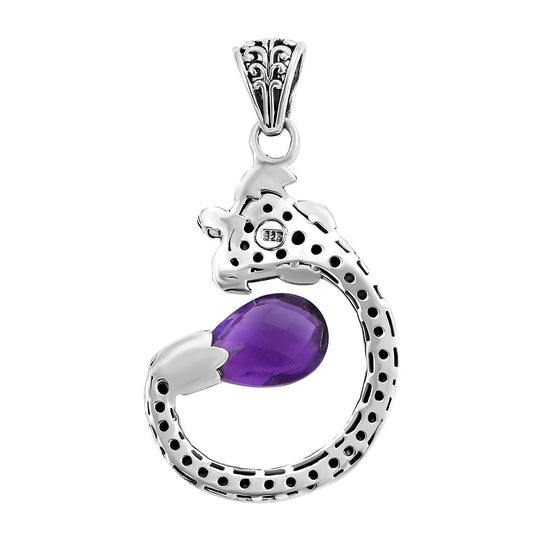 Royal Bali - Afrikanischer Amethyst Anhänger, 925 Silber ca. 7.00 ct