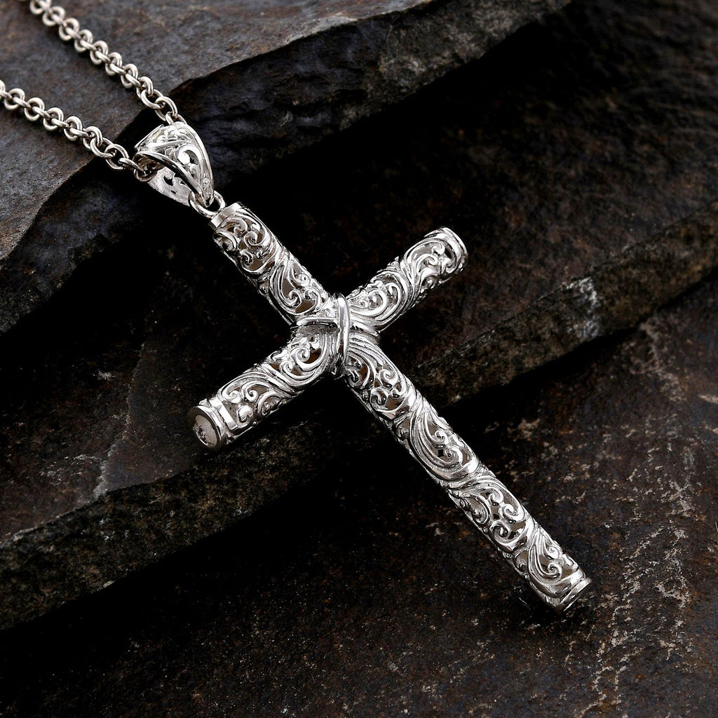 Royal Bali - 925 Silber Kreuz Anhänger, ca. 6,01g