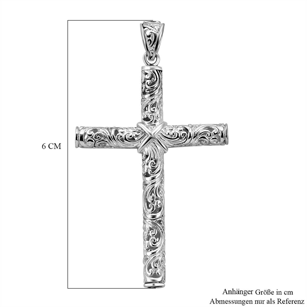 Royal Bali - 925 Silber Kreuz Anhänger, ca. 6,01g