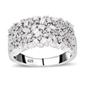 Weißer Diamant Ring 925 Silber platiniert (Größe 16.00) ca. 1.00 Confetti 1.00 ct