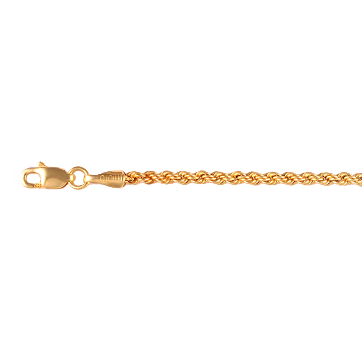 Italienische Kordelkette, ca. 50 cm, 585 Gelbgold, ca. 2,92g