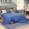 2-teiliges Bettbezug-Set aus 100% Bambus, Marineblau