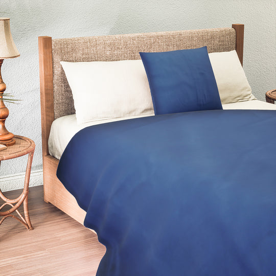 2-teiliges Bambus-Bettbezug-Set, 100% Bambus, Größe: Bettdecke: 135x200 cm, Kissen: 80x80 cm, weiß
