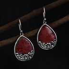 Royal Bali Kollektion - Korallen Ohrringe, 925 Silber