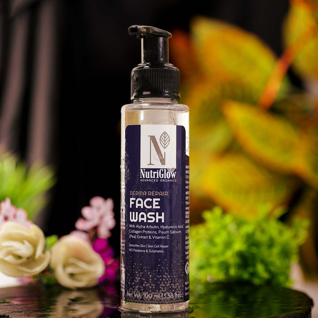 Nutriglow Advanced Organics: Bio-Hautreparatur, Gesichtswaschmittel für strahlendes Aussehen der Haut 100ml