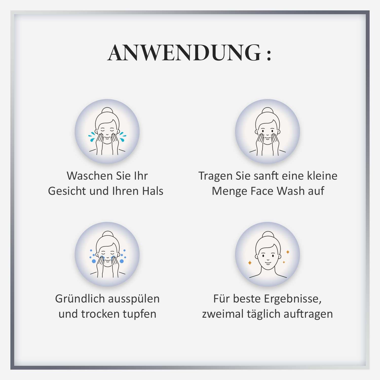 Nutriglow Advanced Organics: Bio-Hautreparatur, Gesichtswaschmittel für strahlendes Aussehen der Haut 100ml