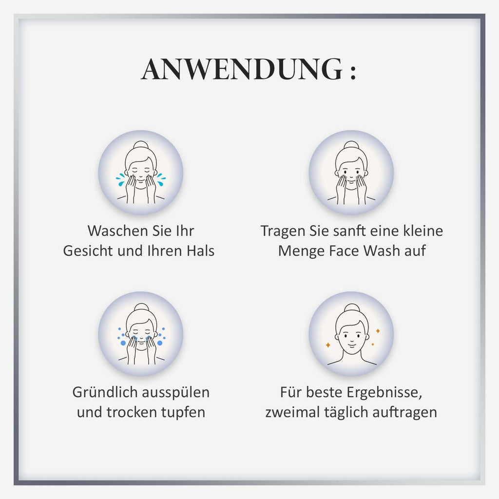Nutriglow Advanced Organics: Bio-Hautreparatur, Gesichtswaschmittel für strahlendes Aussehen der Haut 100ml