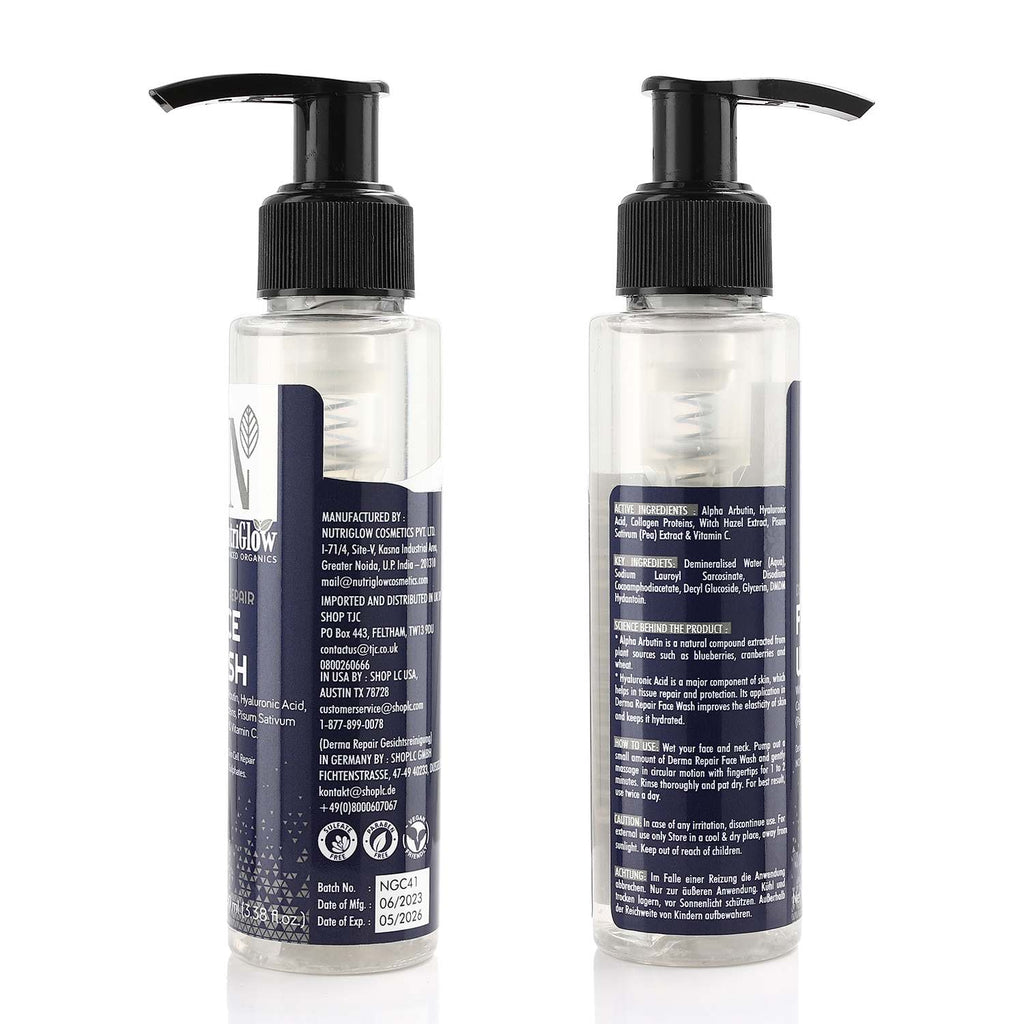 Nutriglow Advanced Organics: Bio-Hautreparatur, Gesichtswaschmittel für strahlendes Aussehen der Haut 100ml