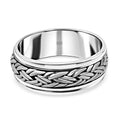 Royal Bali - handgearbeiteter Spinning Ring,, 925 Silber,(Größe 16.00), ca. 5,73g