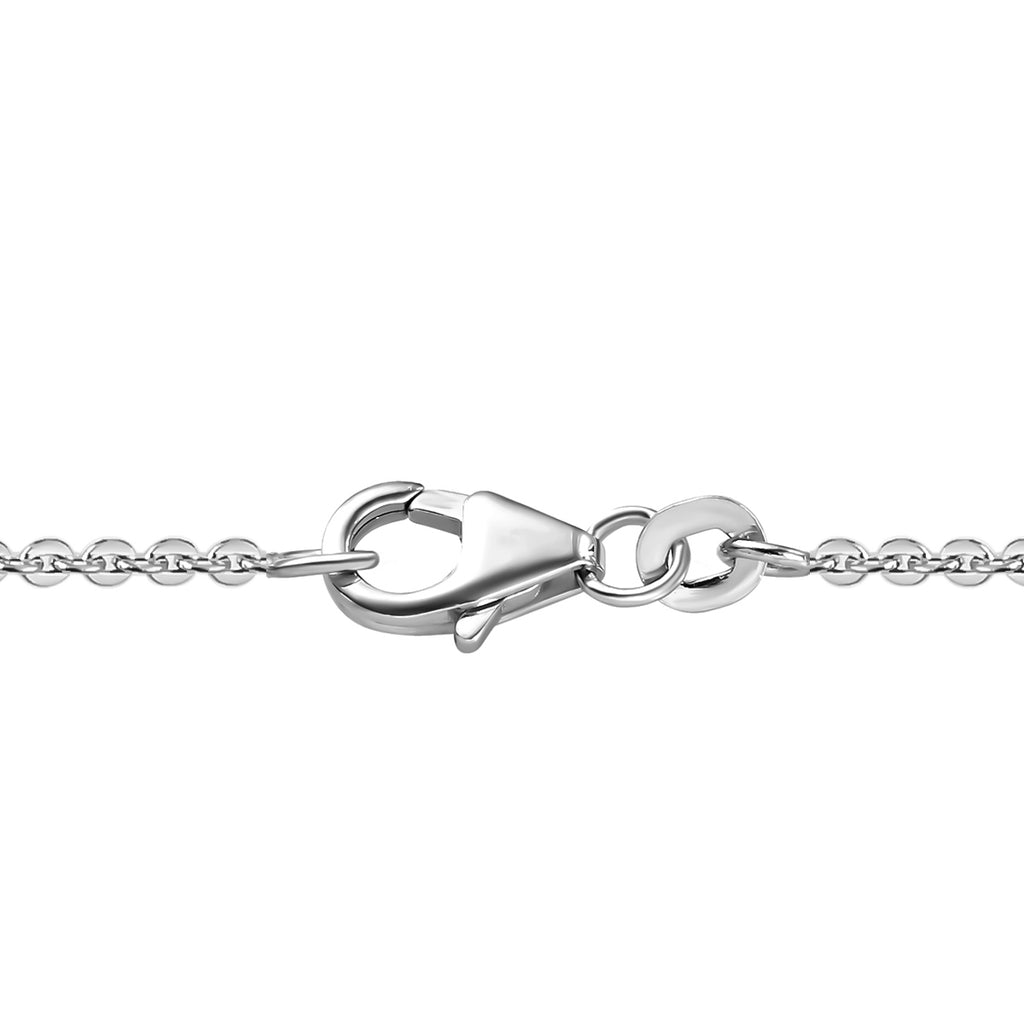 Ceylon farbenes Quarz Collier, ca. 45 cm, 925 Silber platiniert ca. 12.22 ct