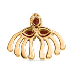 Roter Granat Anhänger, Messing vergoldet, ca. 2.49 ct