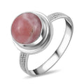 Rhodochrosit Ring 925 Silber (Größe 16.00) ca. 3,54 ct