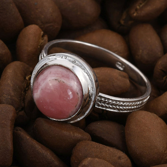Royal Bali - Rhodochrosit Ring 925 Silber ca. 3.54 ct