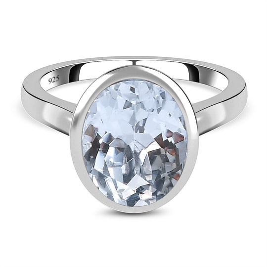 Golconda Diamant Topas Ring, 925 Silber platiniert (Größe 18.00), ca. 6.00 ct