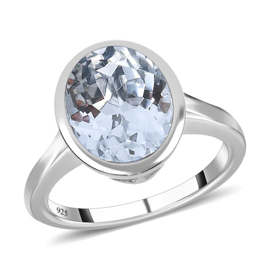 Golconda Diamant Topas Ring, 925 Silber platiniert (Größe 18.00), ca. 6.00 ct