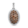 Natürlicher Jenipapo Andalusit Anhänger 925 Silber platiniert ca. 2.35 ct
