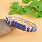 Lapislazuli, blauer Kristall Armreif, ca. 18 cm