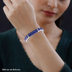 Lapislazuli, blauer Kristall Armreif, ca. 18 cm